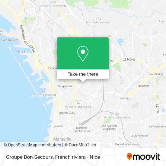 Groupe Bon-Secours map