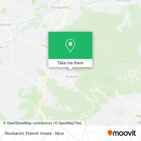 Rocbaron map