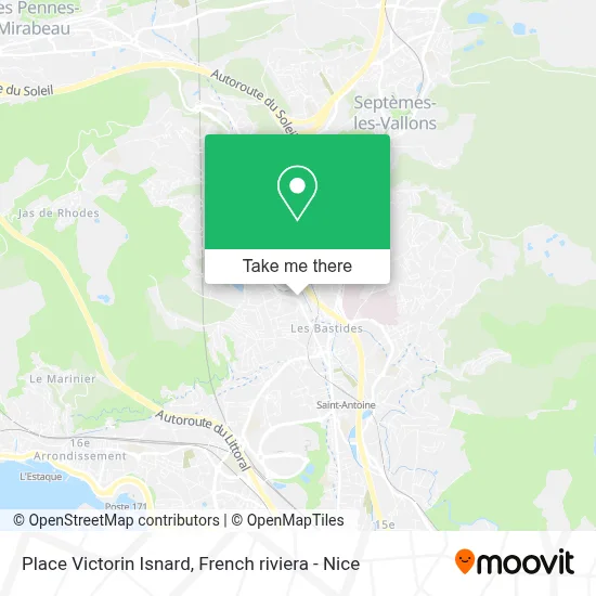 Place Victorin Isnard map