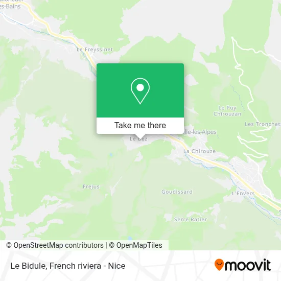 Le Bidule map