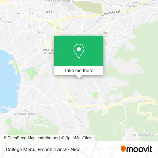 Collège Menu map