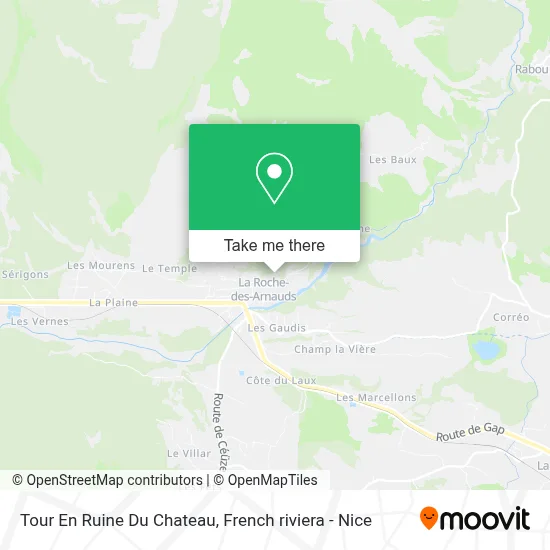 Tour En Ruine Du Chateau map