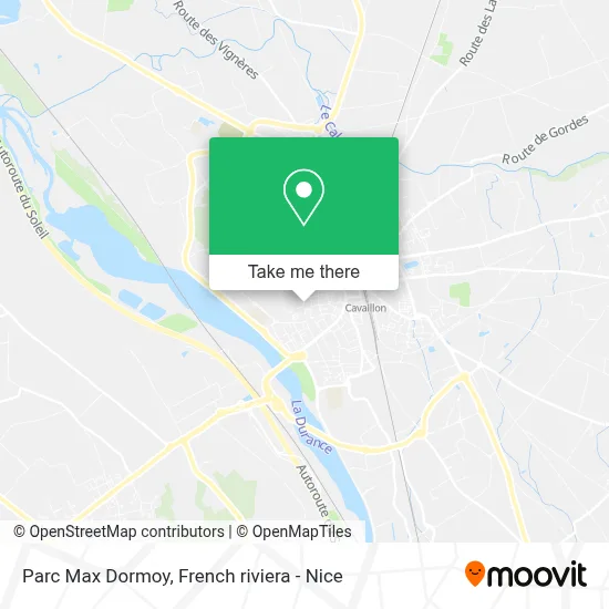 Parc Max Dormoy map