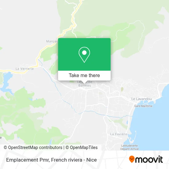 Emplacement Pmr map