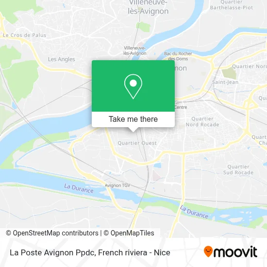 La Poste Avignon Ppdc map