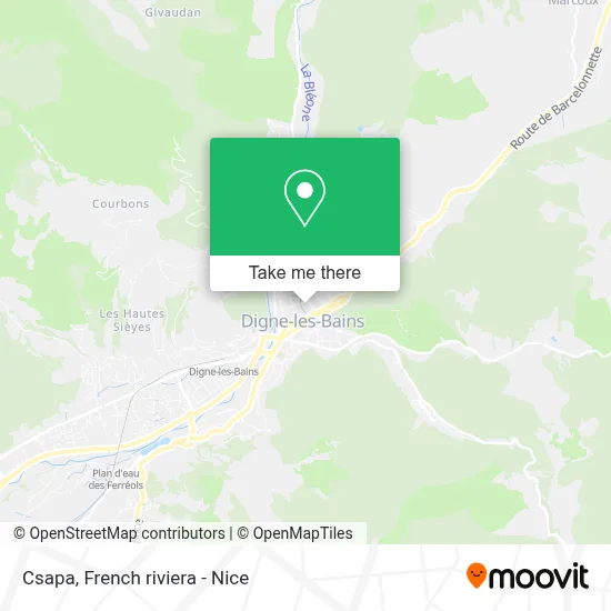 Csapa map