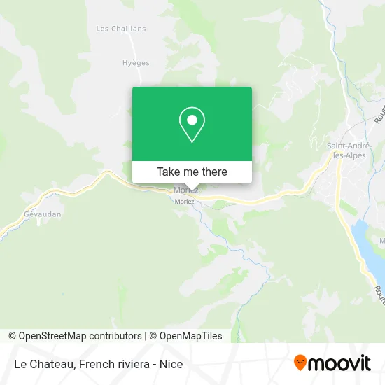Le Chateau map
