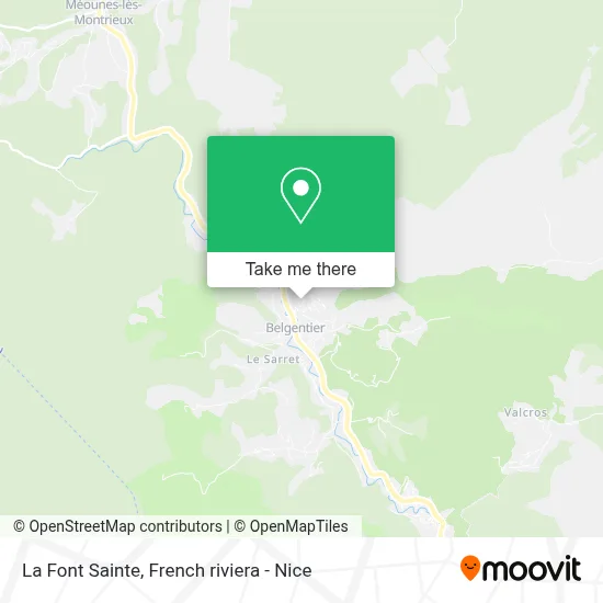 La Font Sainte map