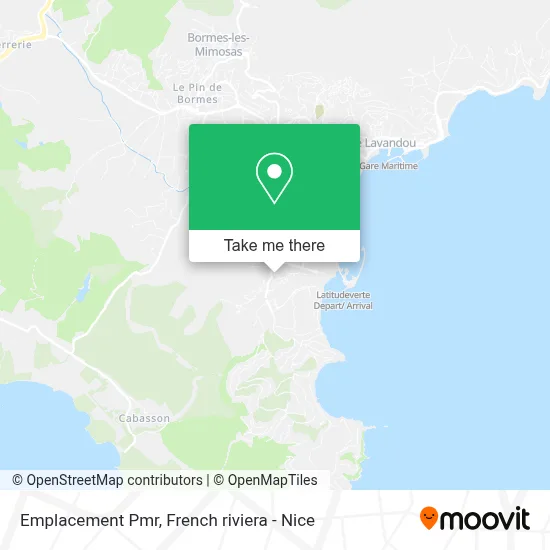 Emplacement Pmr map