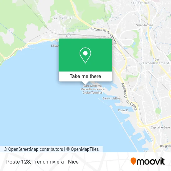 Poste 128 map