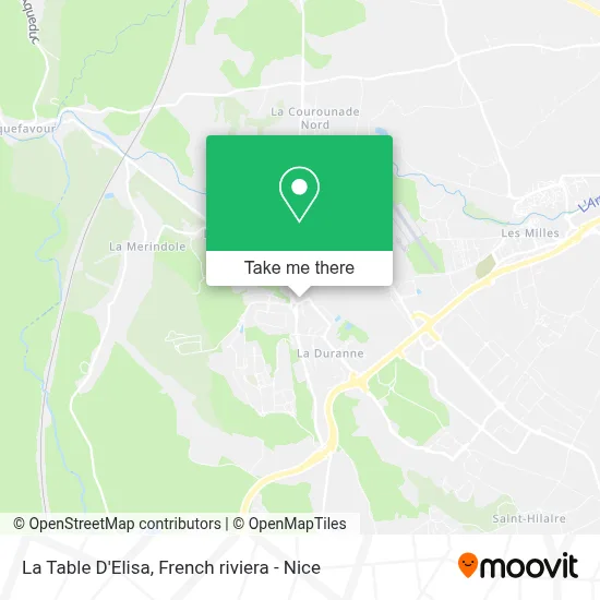La Table D'Elisa map