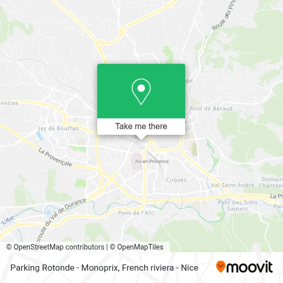 Parking Rotonde - Monoprix map