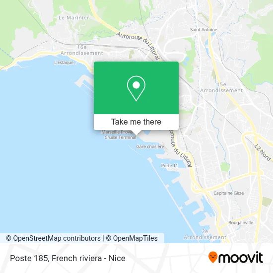 Poste 185 map