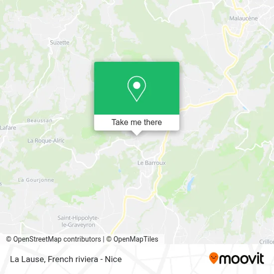La Lause map