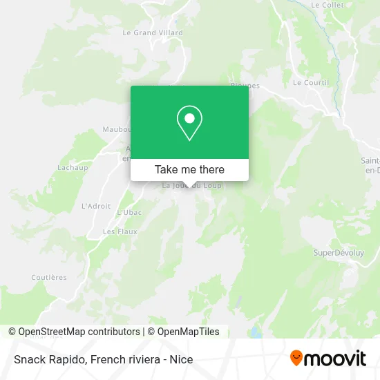Snack Rapido map