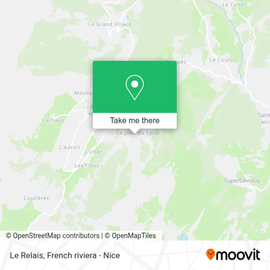 Le Relais map