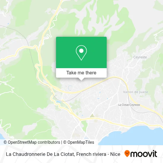 La Chaudronnerie De La Ciotat map