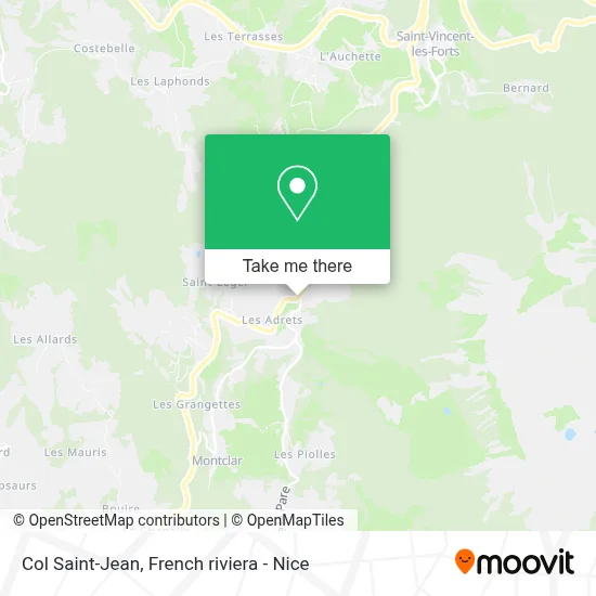 Col Saint-Jean map