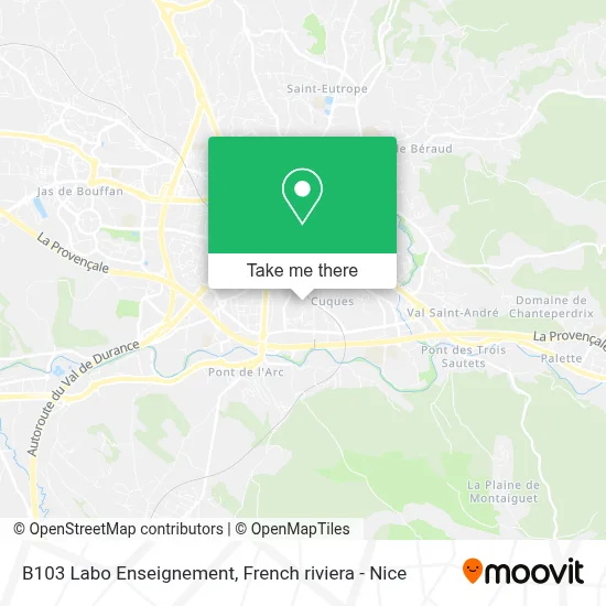 B103 Labo Enseignement map