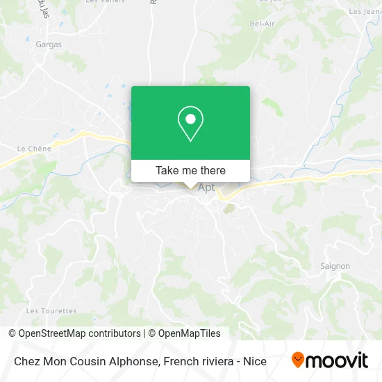 Chez Mon Cousin Alphonse map