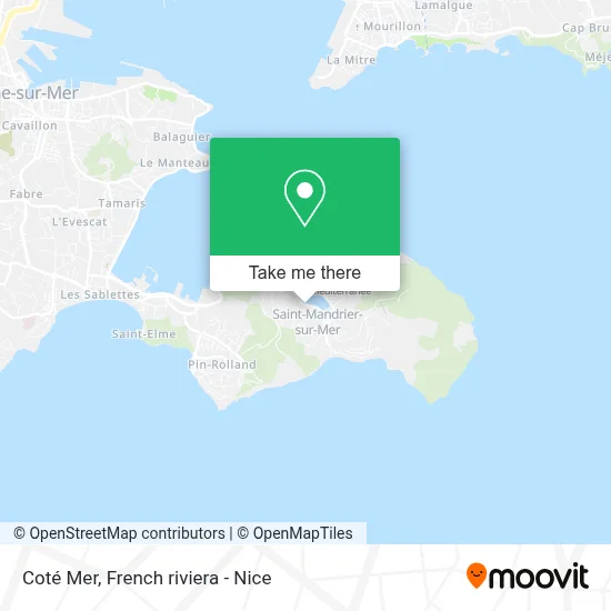 Coté Mer map