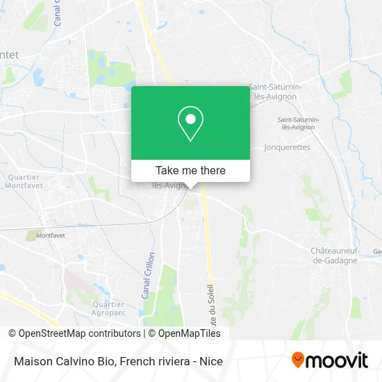 Maison Calvino Bio map