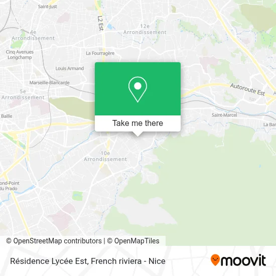 Résidence Lycée Est map