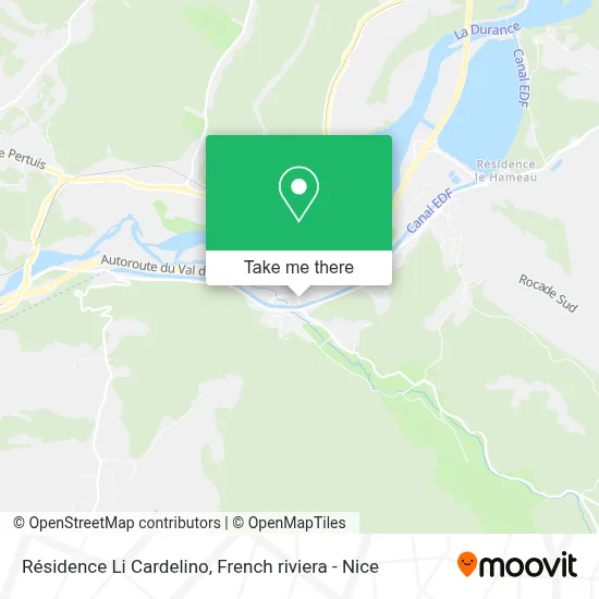 Résidence Li Cardelino map