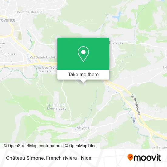 Château Simone map