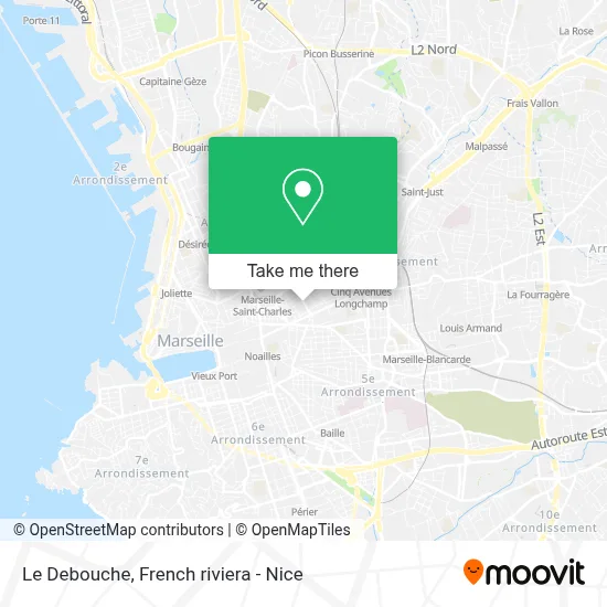 Le Debouche map