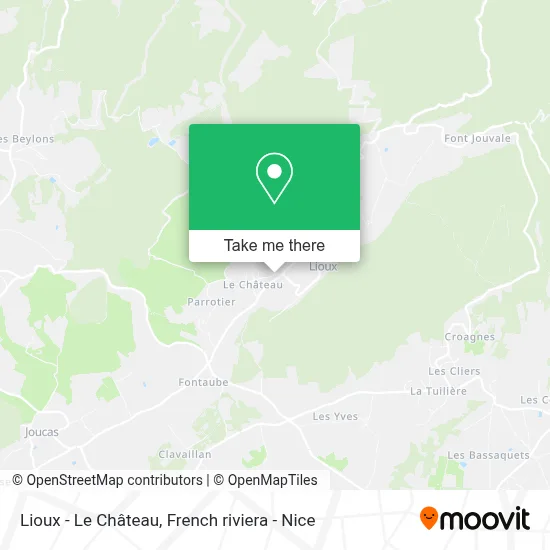 Lioux - Le Château map