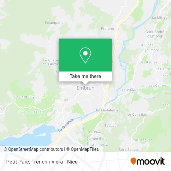 Petit Parc map
