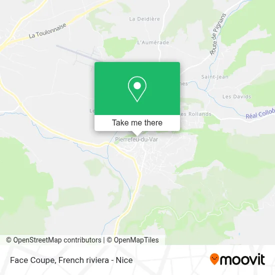 Face Coupe map