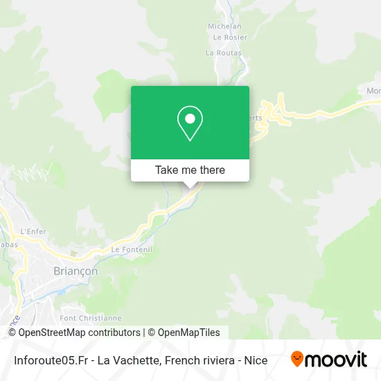 Inforoute05.Fr - La Vachette map
