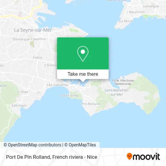 Port De Pin Rolland map