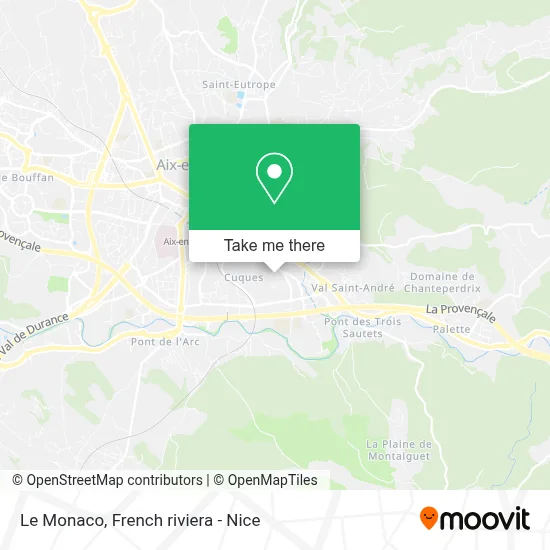 Le Monaco map
