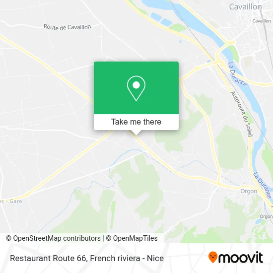 Restaurant Route 66 map
