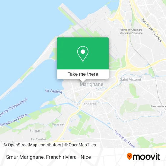 Smur Marignane map