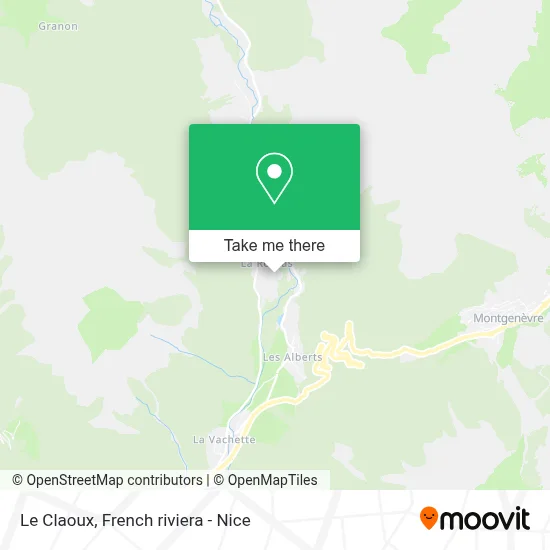 Le Claoux map