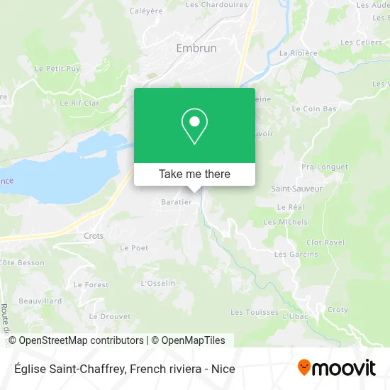 Église Saint-Chaffrey map