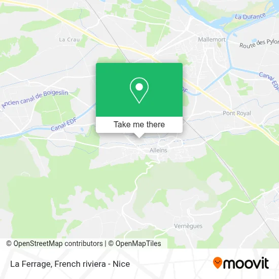 La Ferrage map