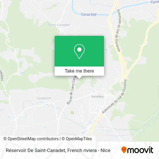 Réservoir De Saint-Canadet map