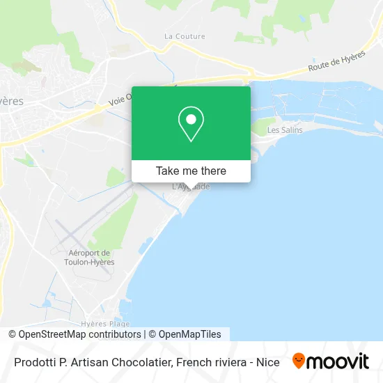 Prodotti P. Artisan Chocolatier map