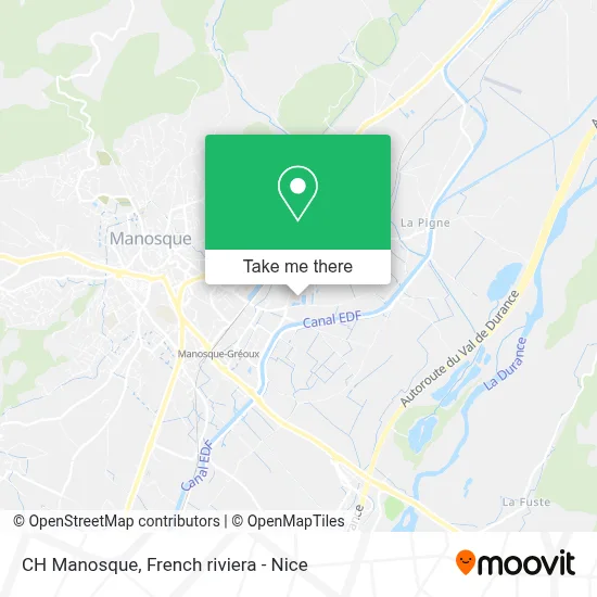 CH Manosque map