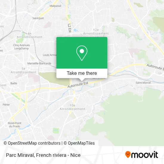 Parc Miraval map