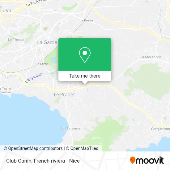 Club Canin map