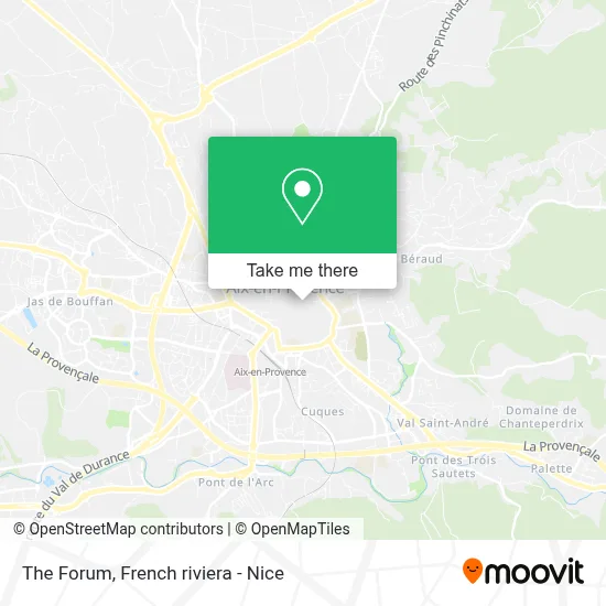 Le Forum map
