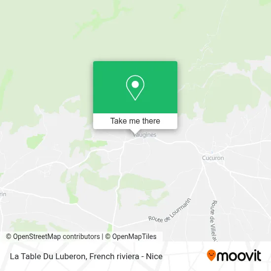 La Table Du Luberon map