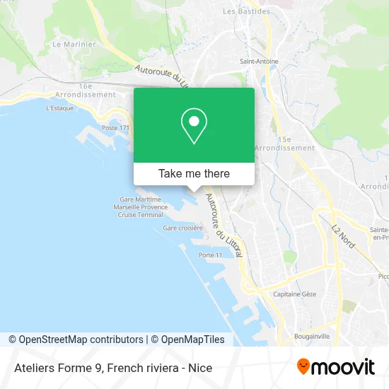 Ateliers Forme 9 map