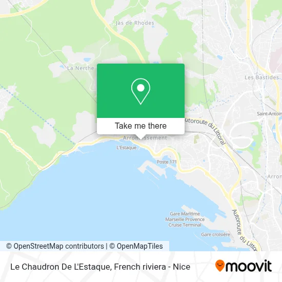 Le Chaudron De L'Estaque map